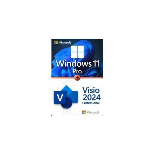 Microsoft Windows 11 Professional + Microsoft Visio 2024 Professional Lizenz für 3 PC