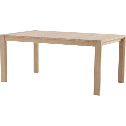 FURNLUX Esstisch Schieber Eiche 95cm / Hauptfarbe: Beige / Abmessungen: 95 x 170 x 75 cm