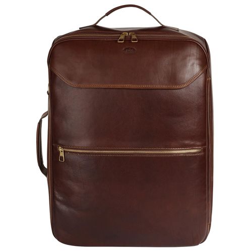 Reisetasche PIKÉ, Gr. B/H/T: 38cm x 50cm x 17cm onesize, braun, Leder, Taschen Reisetasche, echt Leder, Made in Italy