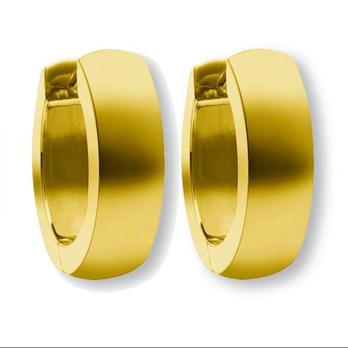 Paar Creolen ONE ELEMENT "Ohrringe Creolen aus 333 Gelbgold Ø 12,0 x 4,0 mm", gold, Ohrringe, Damen, Damen, Gelbgold 333 Gold, Gelbgold 333, Gold, Sanfte Linie – unaufdringlich und geschmackvoll