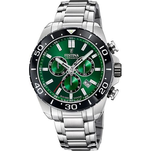 Festina Chronographen Chrono Swiss Made Green
