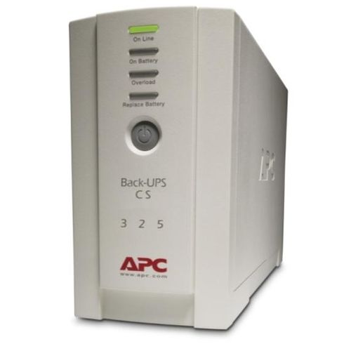 APC Back-UPS 325, 230 V, IEC 320, ohne Auto-Shutdown-Software, Batterie 12V, 7.0Ah, 0,325 kVA, 210 W, 320 J, IEC 60320, Plombierte Bleisäure (VRLA), 6 h
