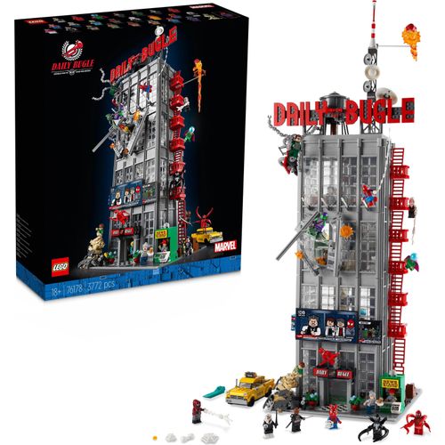 LEGO Marvel Spider-Man Daily Bugle Zeitungsredaktion, Sammelset für Erwachsene mit 25 Minifiguren, Superhelden-Geschenk, Geschenkset 76178