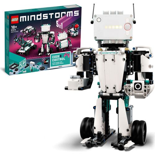 LEGO 51515 MINDSTORMS Roboter-Erfinder, 5-in-1-Robotik-Set mit App-Fernsteuerung, programmierbar und interaktiv, Programmieren lernen