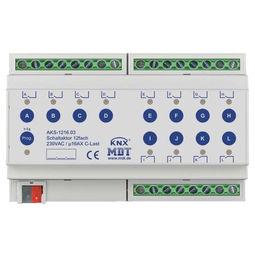 MDT KNX Schaltaktor C-Last 12fach REG, 1 Stk.