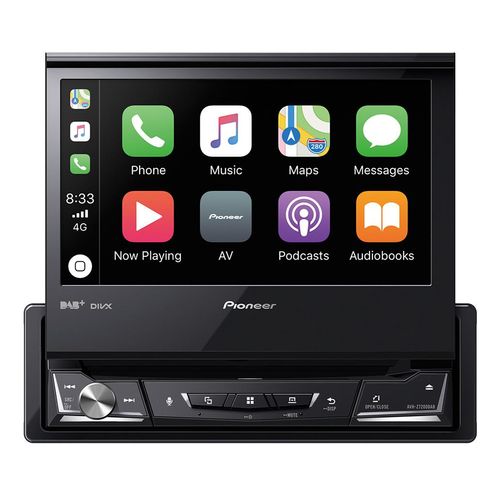 Pioneer AVH-Z7200DAB, Schwarz, 1 DIN, CD, DVD, MOSFET, AAC, FLAC, MP3, WAV, WMA, JPEG