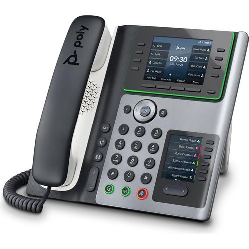 HP Poly Edge E400 - VoIP-Telefon mit Rufnummernanzeige/Anklopffunktion