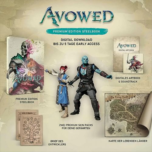 MICROSOFT XBOX Game Avowed Premium Edition Steelbook Retail (P)