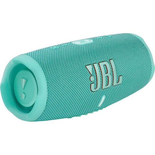 JBL Bluetooth-Lautsprecher "Charge 5 Portabler", blau (türkis), B:22,3cm H:9,65cm T:9,4cm, Lautsprecher, wasserdicht