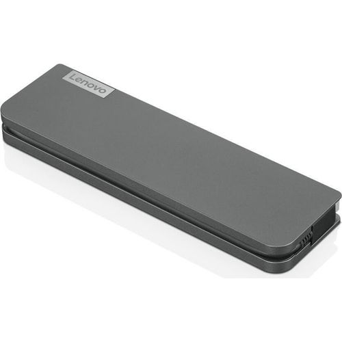 Lenovo USB-C Mini Dock - Kabelgebunden - USB 3.2 Gen 1 (3.1 Gen 1) Type-C - 3,5 mm - 10,100,1000 Mbit/s - Grau - CB - BSMI - SII - CU - Ukraine - Kvalitet - LOA - NOM - cULus - FCC - ICES - CE - RCM - VCCI - KCC - EAC