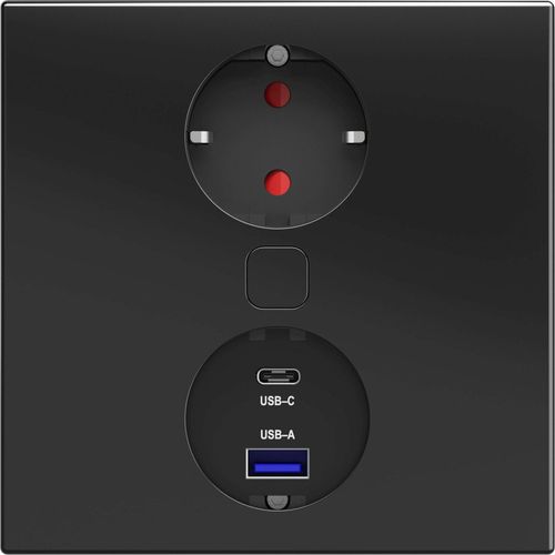 Einbausteckdose Küche USB A/C Küchensteckdose Duplex-Q Steckdose Büro