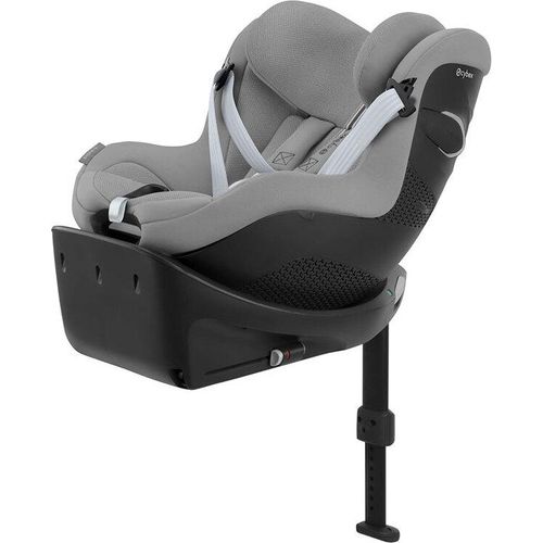 CYBEX Gold Kinder-Autositz Sirona Gi i-Size Plus inkl. Neugeboreneneinlage und Base, Ab ca. 0 bis 4 Jahre, Max. 20 kg, 40 - 105 cm, Stone Grey