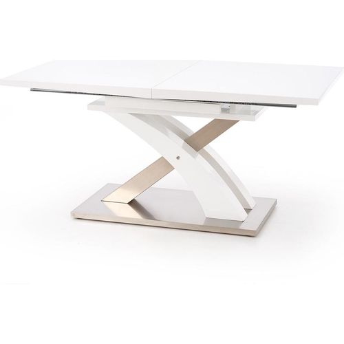 Halmar Zusammenklappbar Esstisch Sandor - weißer Glanz