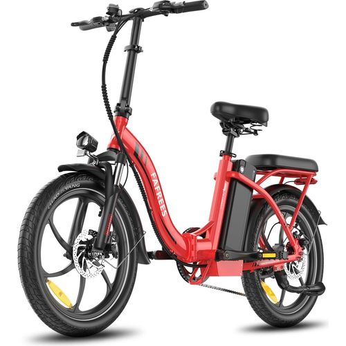 E-Bike FAFREES F20+ - Motor 250W Akku 36V20Ah 20 Zoll Mechanische Scheibenbremse - Rot