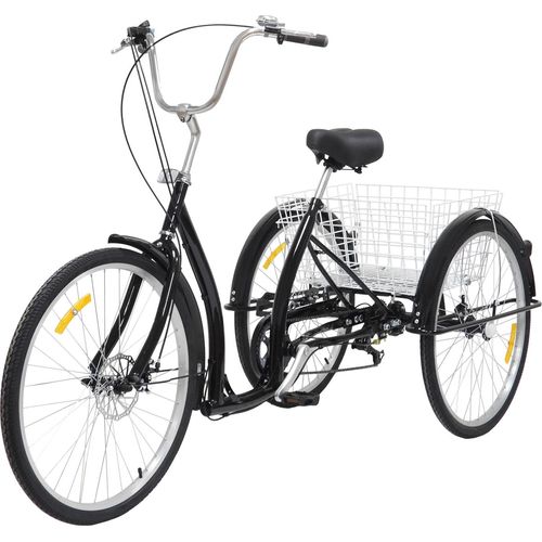 dreirad für erwachsene Fahrrad Dreirad mit Einkaufskorb 3 rad fahrrad erwachsene 6-Gang Trike Senioren