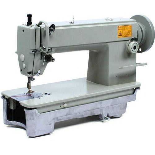Nähmaschine mit Einnadel-Zweifadengestell & Wickler SM 6-9 Säulennähmaschine mit Satz Wickler Dickmaterial-Steppstichnähmaschine für Oberbekleidung Nähmaschine Industrienähmaschine