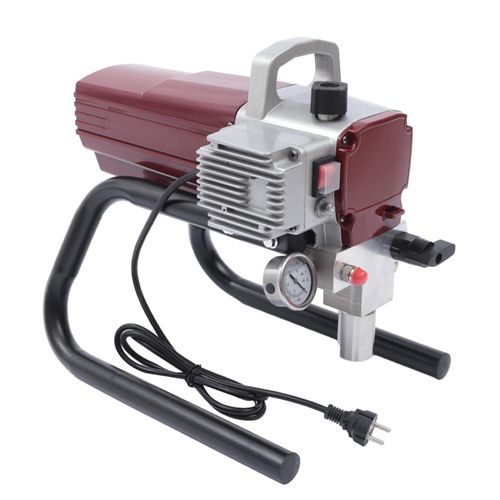 1800W Farbsprühgerät Hochdruck Farbsprühsystem Airless Farbspritzpistole (rot) für Wandfarbe