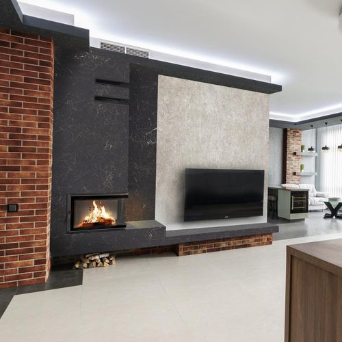 Kamin Wasserheizung KRATKI MBM Rechts 12kW Ø180 Ecke Rekuperation ECO SET