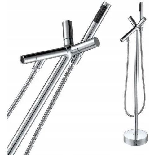 Wannenarmatur Freistehende Armatur Set Badewannenarmatur Stand Silber Badewanne