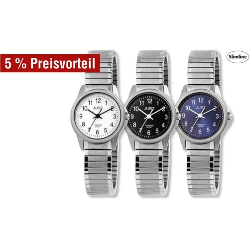 Just Damenuhr mit Zugarmband, Titan, 5 ATM