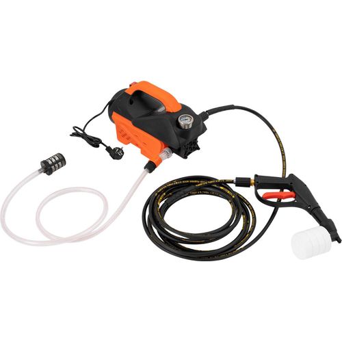 Elektrischer Hochdruckreiniger mit 3 Reinigungsmodi 100bar 600l/h Spritzpistole Hochdruckreinigungsmaschine 1300W