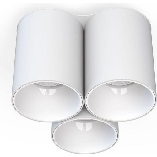 Deckenlampe Metall GU10 Weiß 3-flammig Modern Deckenleuchte