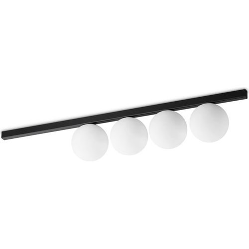 Zeitgenössische Deckenleuchte Binomio Metall Schwarz 4 Lichter G9 4W 3000K Ip20