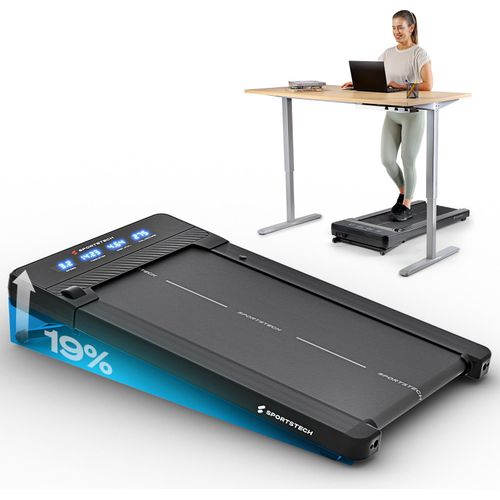 Sportstech Laufband sPad500 | Treadmill bis 8 km/h | 19% Steigung