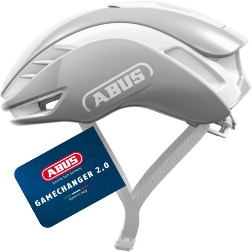ABUS Rennradhelm GameChanger 2.0 - High Performance Aerohelm mit optimierter Aerodynamik und Belüftung - für Damen und Herren - Pure Grey, Größe S (51-55 cm)