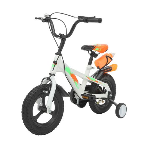 12 Zoll Kinderfahrrad Trainingsfahrrad für Anfänger 2-5 Jahren Trinkflasche max 50kg