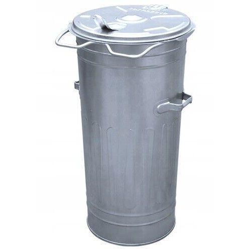 Mülltonne mit Deckel Mülleimer Aschetonne Metalltonne Zinktonne Verzinkt 110L