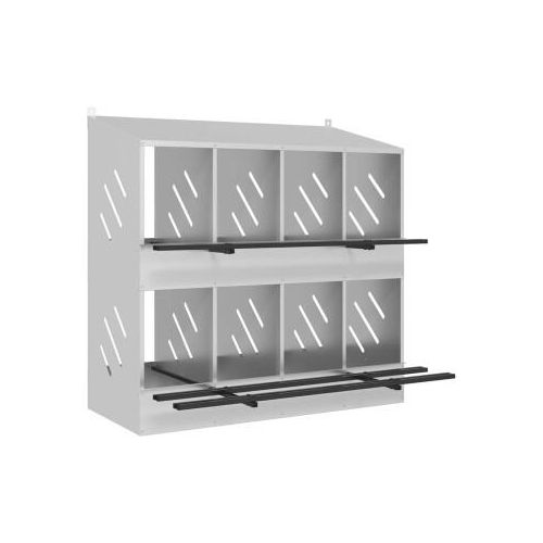 VidaXL Hühner-Nistkasten silber 79 cm, 1,066 m, 1,095 m