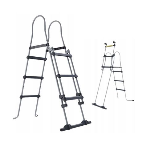 Schwimmbad Leiter Poolleiter Treppe Swimming Pool Zubehör 3 Stufen 164cm
