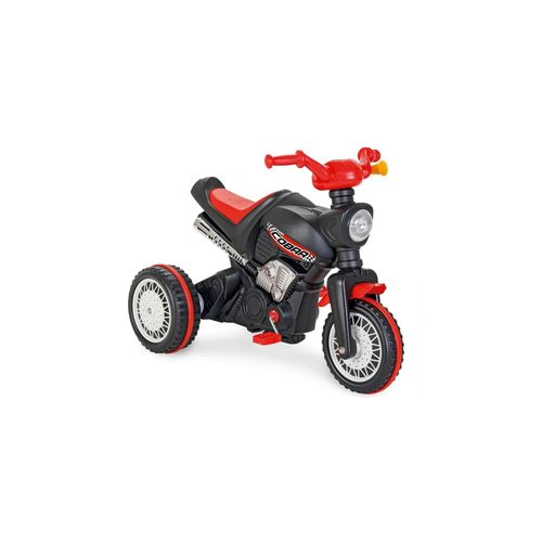 Pilsan Dreirad Cobra 07323 Motorrad-Design, Tröte am Lenker, Pedale, ab 3 Jahre schwarz