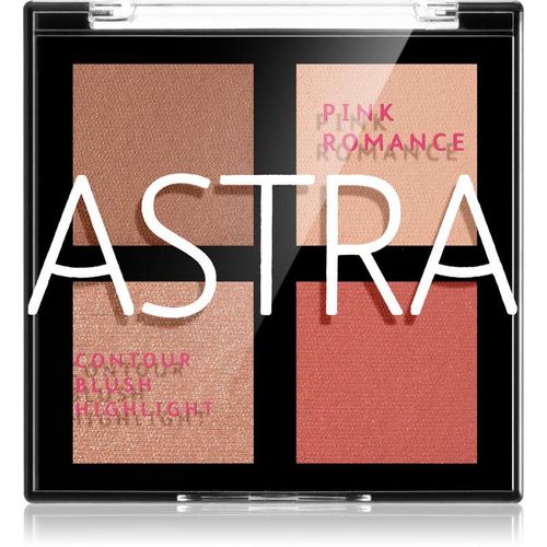 Astra Make-up Romance Palette contouring palette for the face shade 02 Pink Romance 8 g