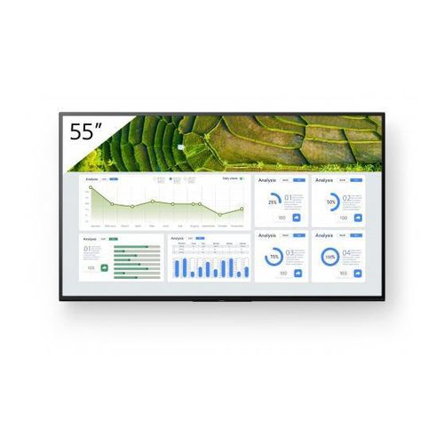Sony FW-55BZ30L - Digital Beschilderung Flachbildschirm - 139,7 cm (55 Zoll) - LCD - 3840 x 2160 Pixel - WLAN - 24/7