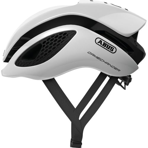 ABUS Rennradhelm GameChanger - Aerodynamischer Fahrradhelm mit optimalen Ventilationseigenschaften für Damen und Herren - Weiß, Größe S (51-55 cm)