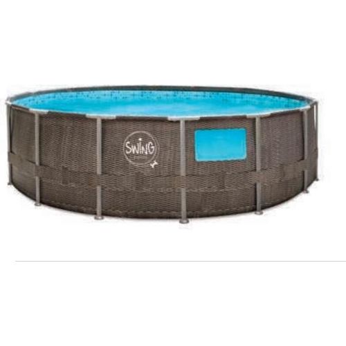 Mountfield Elite Korbgeflecht-Rahmen-Pool 4,27 × 1,07 m