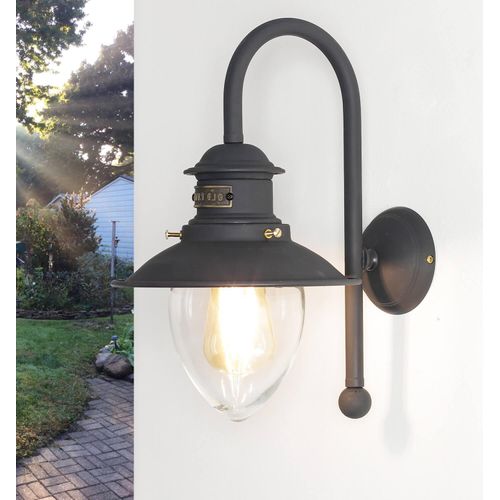 Außenlampe Messinglampe in Bronze Rustikal Maritim Wandleuchte Haus Garten