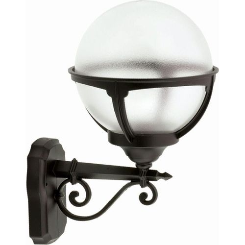 Wandlampe außen IP44 Schwarz E27 Aluminium Vintage Außenleuchte Wand Hof Garten