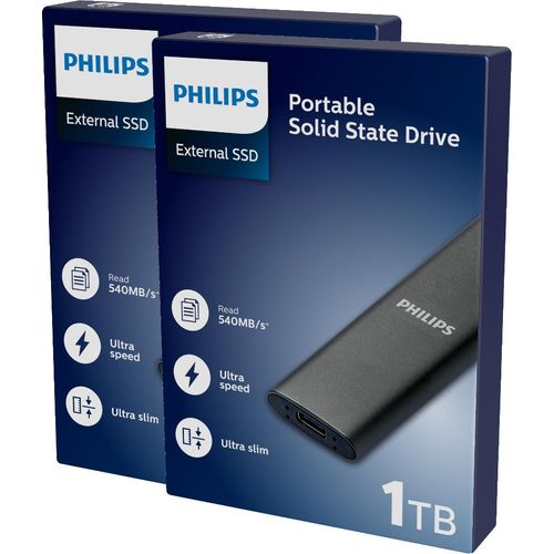 Philips - SSD Philips externer Raum G 1tb | Blasen Sie ein 1 Stück | 2 Stücke