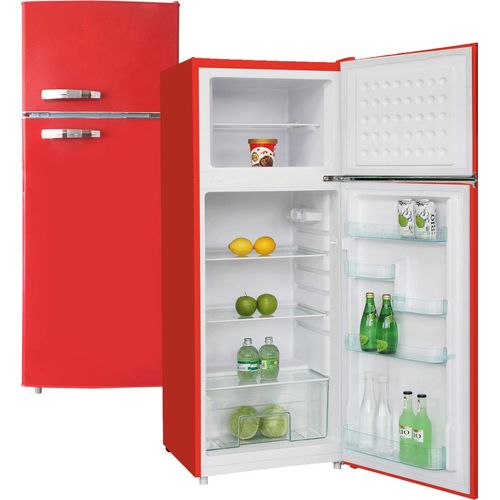 PKM GK210-2 Kühl-/ Gefrierkombination, rot