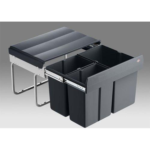 WESCO® Traditionline Trio-Shorty Smart 345 K/500-3, Abfallsammelsystem, anthrazit
