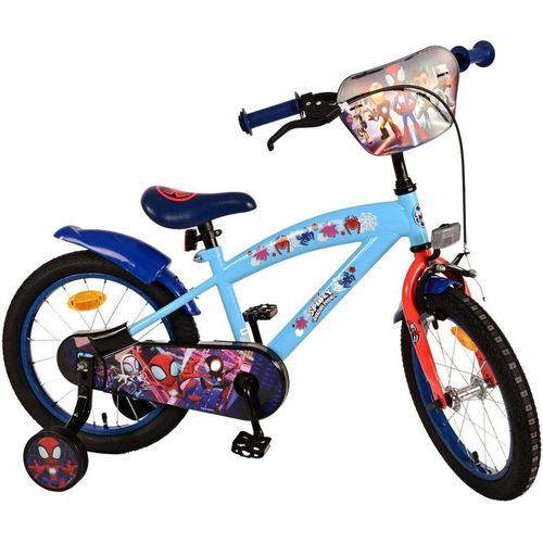 Offiziell lizenziertes Marvel Spidey 14-Zoll-Kinderfahrrad in Blau - Sicherheit, Spaß und Abenteuer für Ihr Kind!