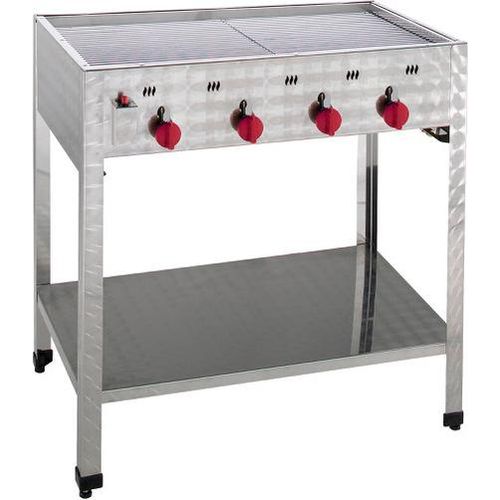 Gas-Kombi-Standbräter Neumärker, 4 Brenner,