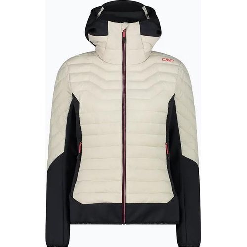 Cmp Woman Jacket Hybrid Fix Hood Vaniglia 38