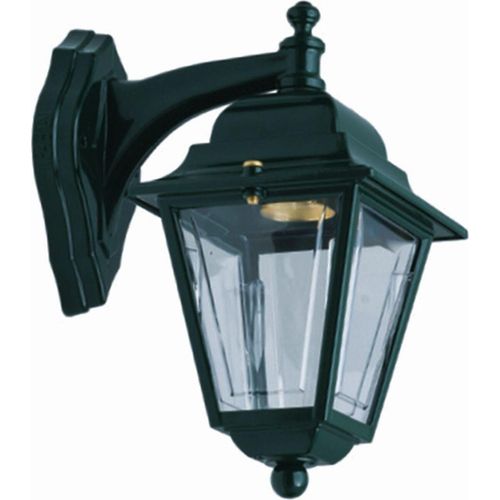 Außenlampe Wand Messing E27 IP43 26 cm hoch Grün Rustikal Außenwandlampe