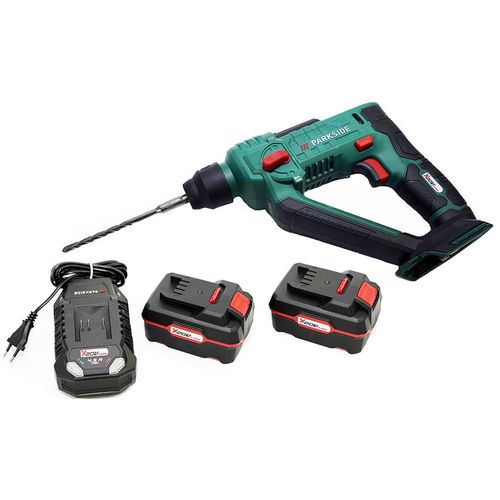 PARKSIDE® 20 V Akku-Bohrhammer / Bohrhammer PABH 20-Li / inkl. 2 Akkus (4Ah) und Ladegerät (4,5A)