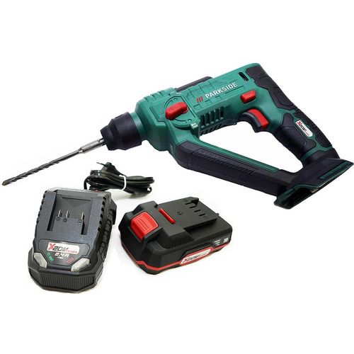 PARKSIDE® 20 V Akku-Bohrhammer / Bohrhammer PABH 20-Li inkl. Akku (2Ah) und Ladegerät (2,4A)