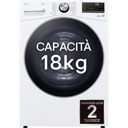 LG RH18U8AVCW Wäschetrockner Freistehend Frontlader 18 kg Weiß